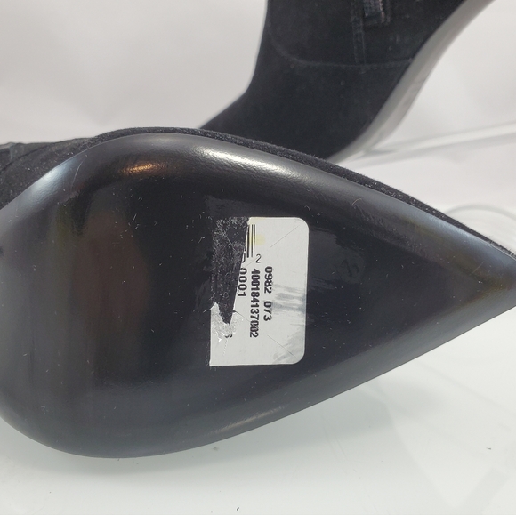 NWT$278 KATE SPADE Black Padded Vikki Pointed Toe Stiletto Leather Bootie Sz 6 - Picture 13 of 14